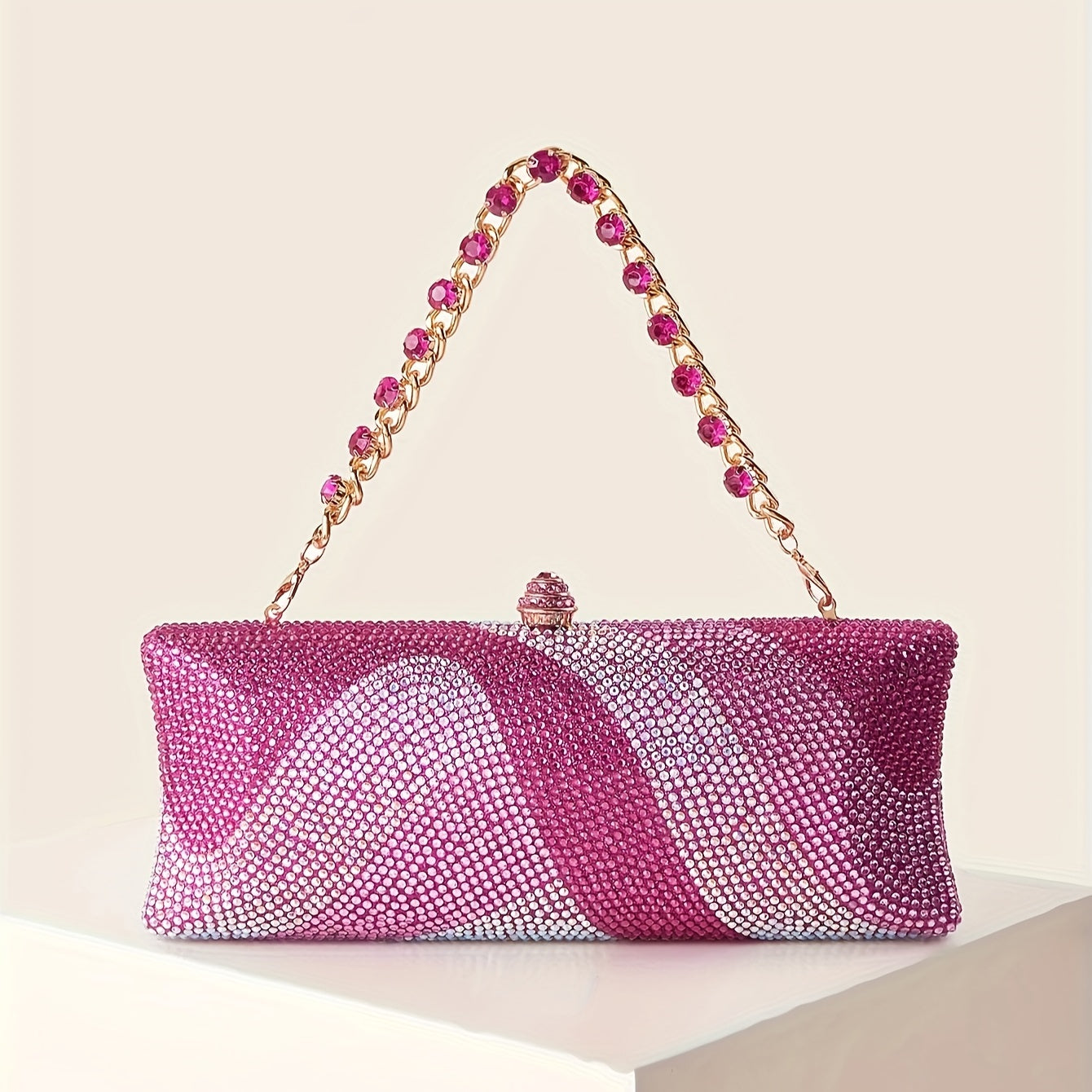 Sparkling Rhinestone Petite Clutch Lemon House