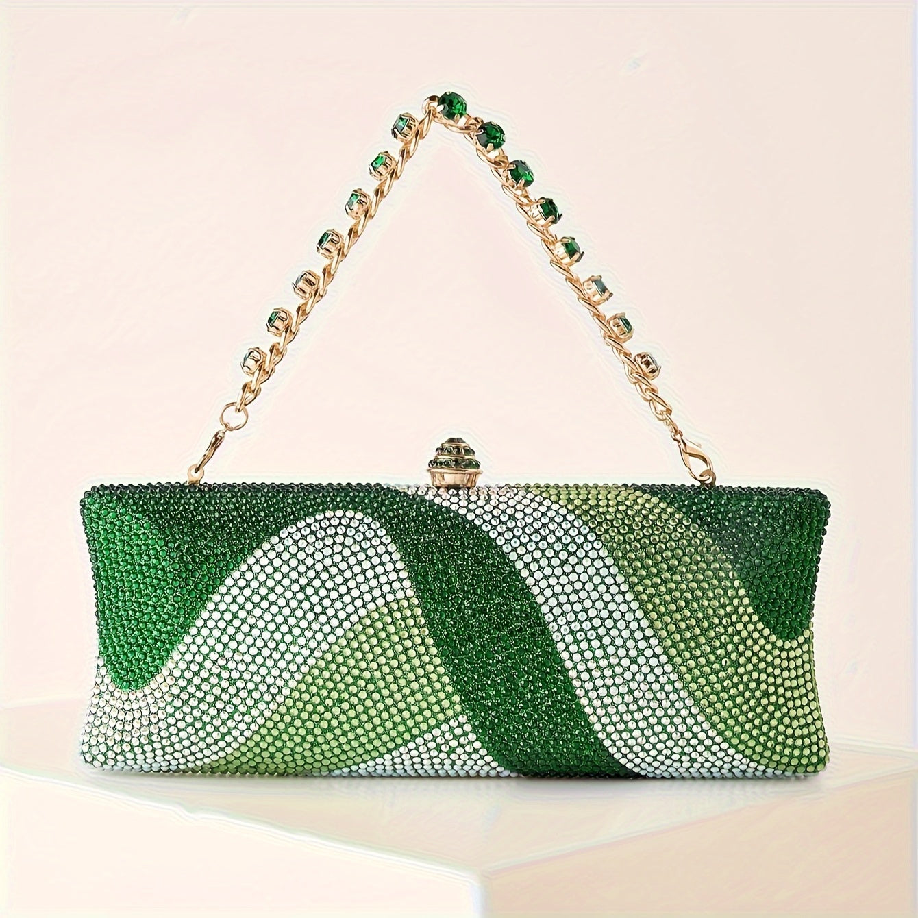 Sparkling Rhinestone Petite Clutch Lemon House