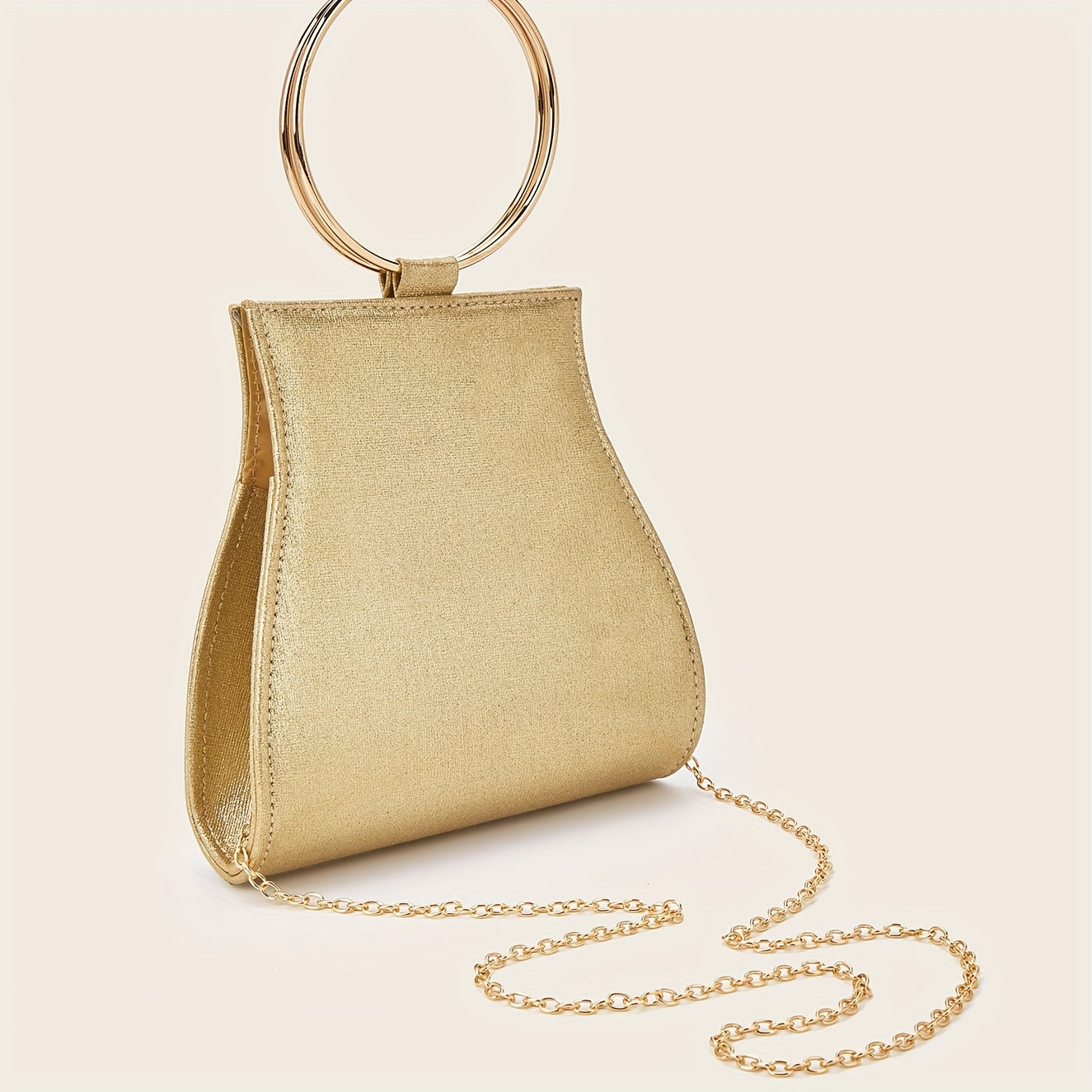 Golden Beaded Clutch Bag Lemon House