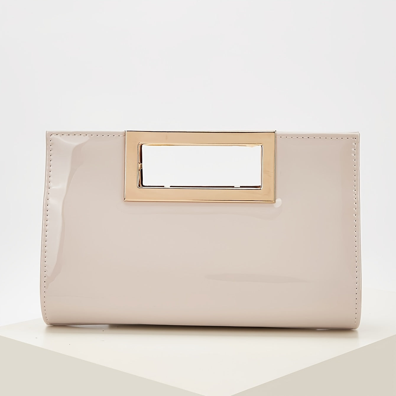 Golden-Tone Magnetic Snap Closure Handbag Lemon House